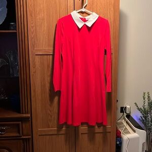 Red Long Sleeve Dress